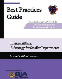 Best Practices Guide - International Association of Chiefs of Police