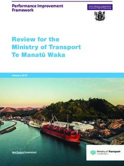 Review for the Ministry of Transport Te Manatū Waka - Performance Improvement Framework - State Services Commission