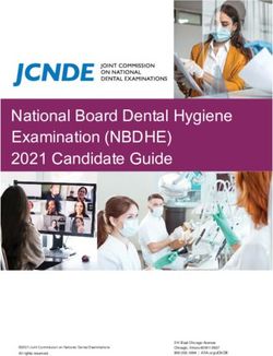 National Board Dental Hygiene Examination (NBDHE) 2021 Candidate Guide - American Dental Association