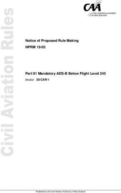 Notice of Proposed Rule Making - NPRM 19-05 Part 91 Mandatory ADS-B Below Flight Level 245 Docket 20/CAR/1