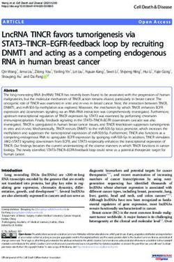 LncRNA TINCR favors tumorigenesis via STAT3-TINCR-EGFR-feedback loop by recruiting DNMT1 and acting as a competing endogenous RNA in human breast ...