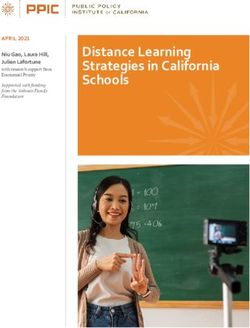 Distance Learning Strategies in California Schools - APRIL 2021 Niu Gao, Laura Hill, Julien Lafortune