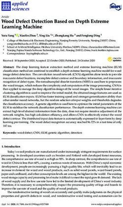Wood Defect Detection Based on Depth Extreme Learning Machine - MDPI