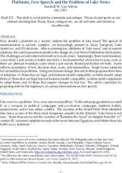 Platforms, Free Speech and the Problem of Fake News