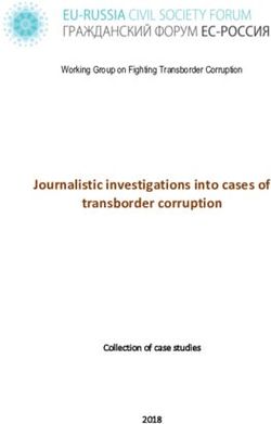 Journalistic investigations into cases of transborder corruption - Сollection of case studies 2018