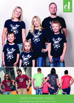 ElECOLODGE - GREEN TEAMWEAR 2020/21 Nachhaltige & gesunde Textilien für Ihr Team - Ecolodge Fashion