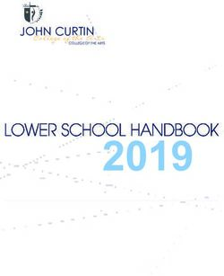 2019 JOHN CURTIN - John Curtin College of the Arts