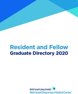 Resident and Fellow Graduate Directory 2020 - Beth Israel ...
