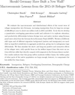 Should Germany Have Built a New Wall? Macroeconomic Lessons from the 2015-18 Refugee Wave