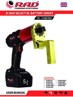 B-RAD SELECT BL BATTERY SERIES 70 - 7.000 Nm - USER MANUAL - EN RAD Torque ...
