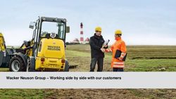 Wacker Neuson Group - Working side by side with our customers