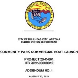 COMMUNITY PARK COMMERCIAL BOAT LAUNCH PROJECT 20-C-001 IFB 2022-00000012 ADDENDUM NO. 1 - CITY OF BULLHEAD CITY, ARIZONA PUBLIC WORKS DEPARTMENT ...