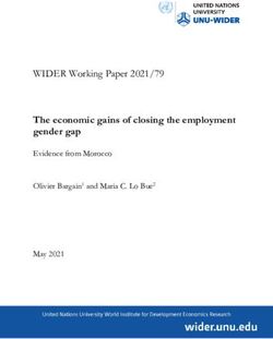 The economic gains of closing the employment gender gap - Evidence from Morocco WIDER Working Paper 2021/79