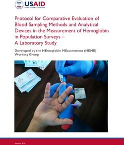 Protocol for Comparative Evaluation of Blood Sampling Methods and Analytical Devices in the Measurement of Hemoglobin in Population Surveys - A ...