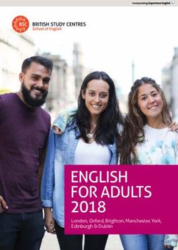 ENGLISH FOR ADULTS 2018 - London, Oxford, Brighton, Manchester, York, Edinburgh & Dublin - British Study Centres