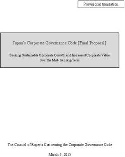 Japan's Corporate Governance Code Final Proposal - Provisional translation