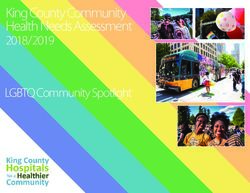 King County Community Health Needs Assessment - 2018/2019 LGBTQ Community Spotlight - Seattle Children's
