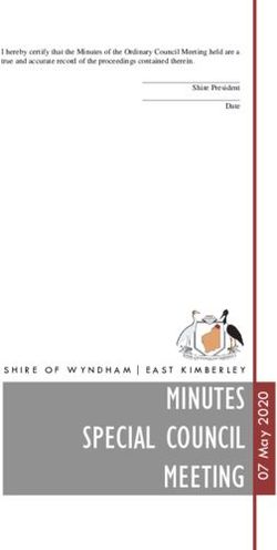 MINUTES SPECIAL COUNCIL MEETING - Shire of ...