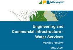 Engineering and Commercial Infrastructure - Water Services - Monthly Review May 2021
