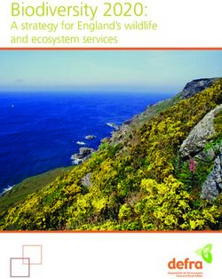 Biodiversity 2020: A strategy for England's wildlife and ecosystem services