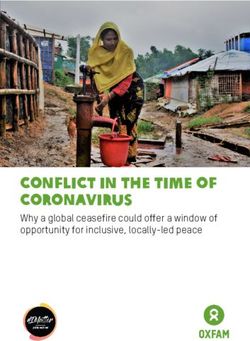 Conflict in the Time of Coronavirus - Why a global ceasefire could offer a window of opportunity for inclusive, locally-led peace