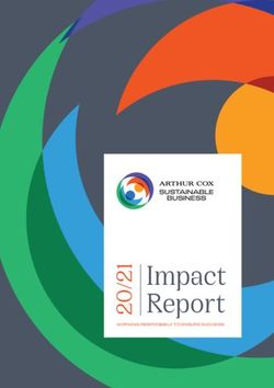 Impact Report WORKING RESPONSIBLY TO ENSURE SUCCESS - Arthur Cox