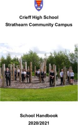 Crieff High School Strathearn Community Campus - School Handbook 2020/2021 - Perth & Kinross Council