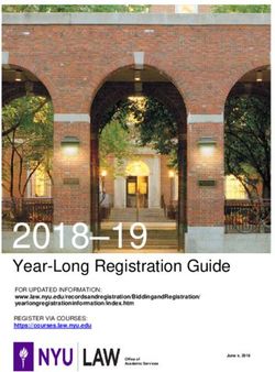 2018-19 Year-Long Registration Guide - FOR UPDATED INFORMATION: NYU Law