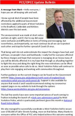 PCC/OPCC Update Bulletin - West Yorkshire PCC