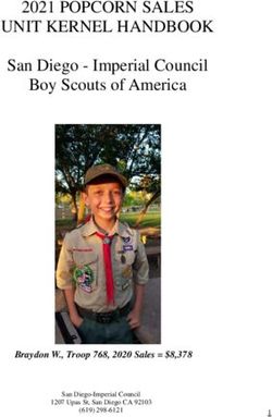 2021 POPCORN SALES UNIT KERNEL HANDBOOK - San Diego - Imperial Council Boy Scouts of America - Braydon W., Troop 768, 2020 Sales = $8,378