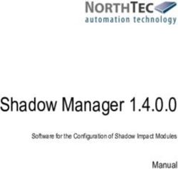 Shadow Manager 1.4.0.0 - Manual Software for the Configuration of Shadow Impact Modules - Schafflund