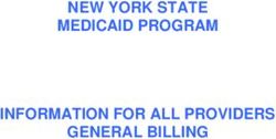 NEW YORK STATE MEDICAID PROGRAM INFORMATION FOR ALL PROVIDERS GENERAL BILLING - eMedNY