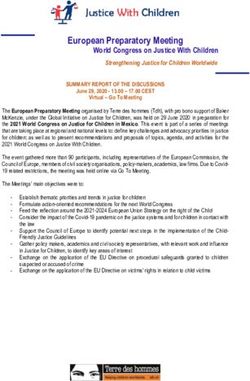 European Preparatory Meeting - Justice WIth Children