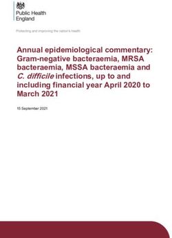 Annual epidemiological commentary: Gram-negative bacteraemia, MRSA bacteraemia, MSSA bacteraemia and C. difficile infections, up to and including ...