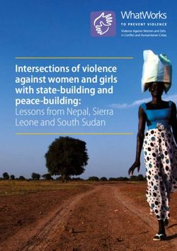 Intersections of violence against women and girls with state-building and peace-building: Lessons from Nepal, Sierra Leone and South Sudan