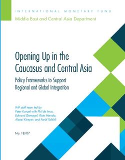 Opening Up in the Caucasus and Central Asia - IMF