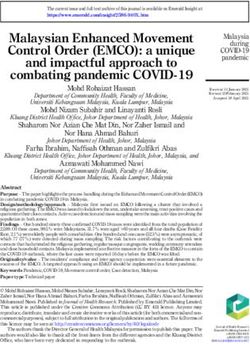Malaysian Enhanced Movement Control Order (EMCO): a unique and impactful approach to combating pandemic COVID-19 - Emerald Insight