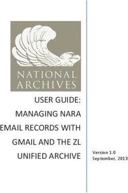 USER GUIDE: MANAGING NARA EMAIL RECORDS WITH GMAIL AND THE ZL UNIFIED ARCHIVE - Version 1.0 September, 2013