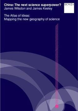 China: The next science superpower? James Wilsdon and James Keeley - The Atlas of Ideas: Mapping the new geography of science