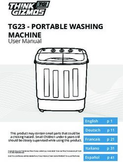 TG23 - PORTABLE WASHING MACHINE - User Manual - ThinkGizmos UK