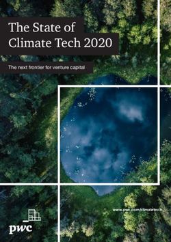 The State of Climate Tech 2020 - The next frontier for venture capital - www.pwc.com/climatetech