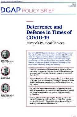 Deterrence and Defense in Times of - COVID-19 - German Council on ...