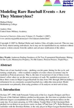 Modeling Rare Baseball Events - Are They Memoryless?