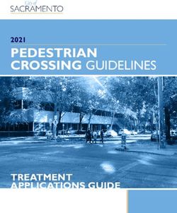 PEDESTRIAN CROSSING GUIDELINES 2021 - TREATMENT APPLICATIONS GUIDE - City of Sacramento