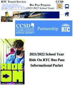 Ride On RTC Bus Pass Informational Packet - 2021/2022 School Year