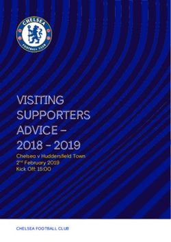VISITING SUPPORTERS ADVICE- 2018 - 2019 Chelsea v Huddersfield Town 2nd February 2019 Kick Off: 15:00