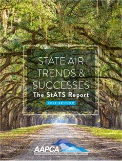 STATE AIR TRENDS & SUCCESSES - THE STATS REPORT 2020 EDITION