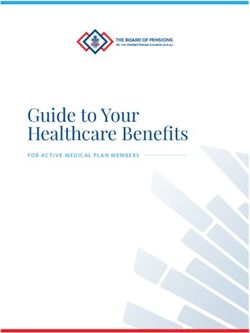 Guide to Your Healthcare Benefits - FOR ACTIVE MEDICAL PLAN MEMBERS - Board of Pensions