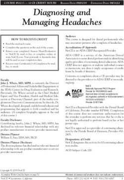 Diagnosing and Managing Headaches - NetCEGroups