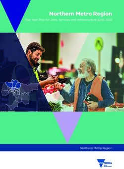 Northern Metro Region - Five Year Plan for Jobs, Services and Infrastructure 2018-2022 - Northern Metro Region - Suburban Development